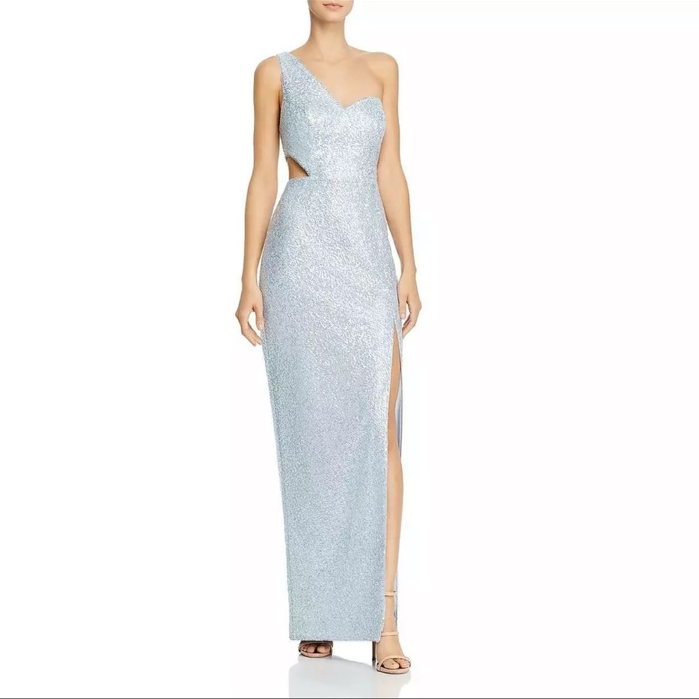NWT Aidan Mattox Baby Blue Evening Gown size 0